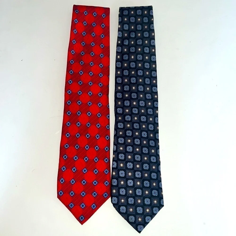 Ermenegildo Zegna Set of 2 100% Silk Ties